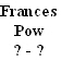 Frances
Pow
? - ?