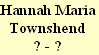 Hannah Maria
Townshend
? - ?
